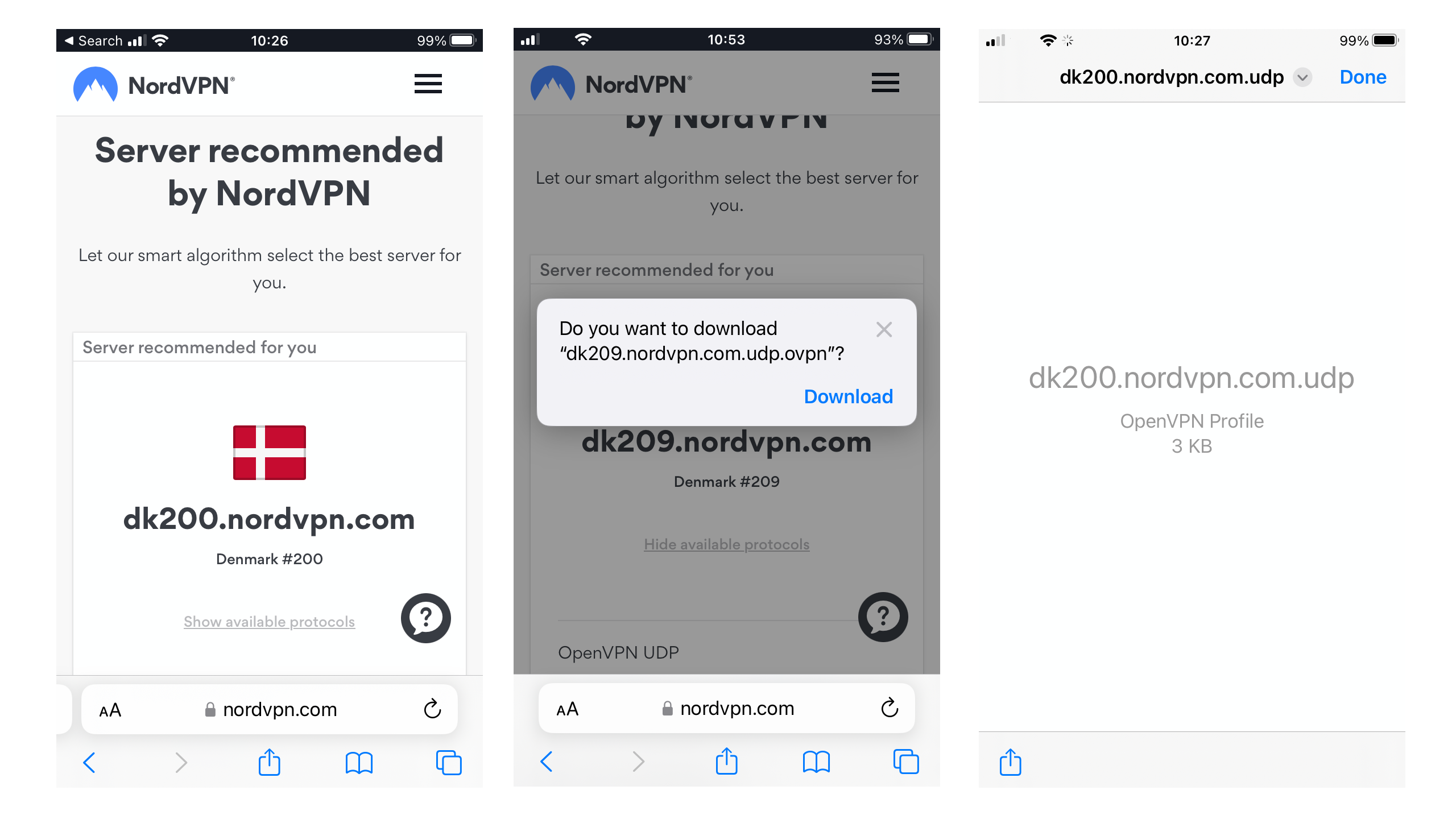 Screenshot of downloading OpenVPN Connect on iPhone