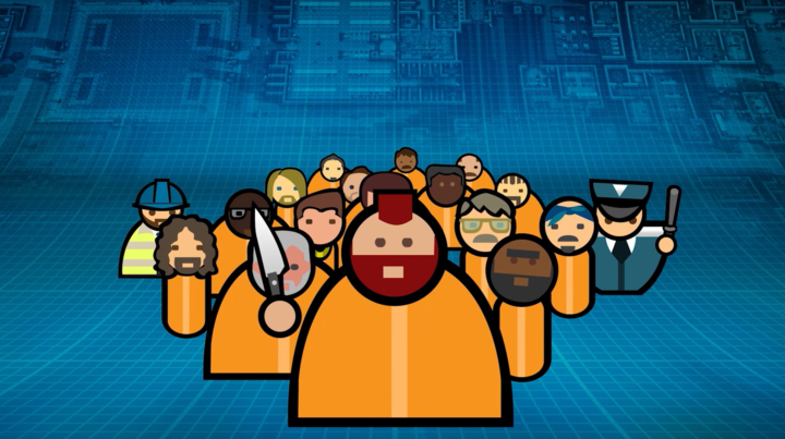 Prisoners in jumpsuits 