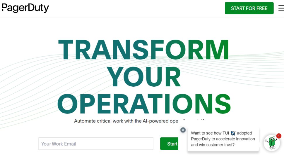 PagerDuty website screenshot
