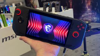 An MSI Claw at CES 2024