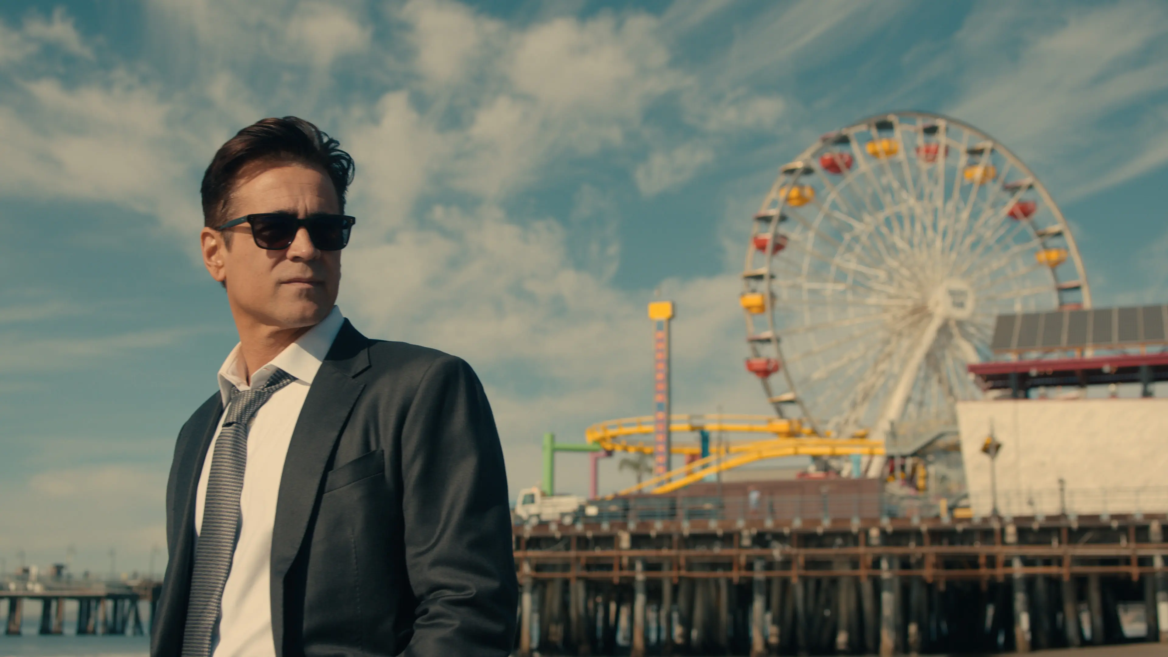 Colin Farrell as John Sugar in Apple TV's Sugar