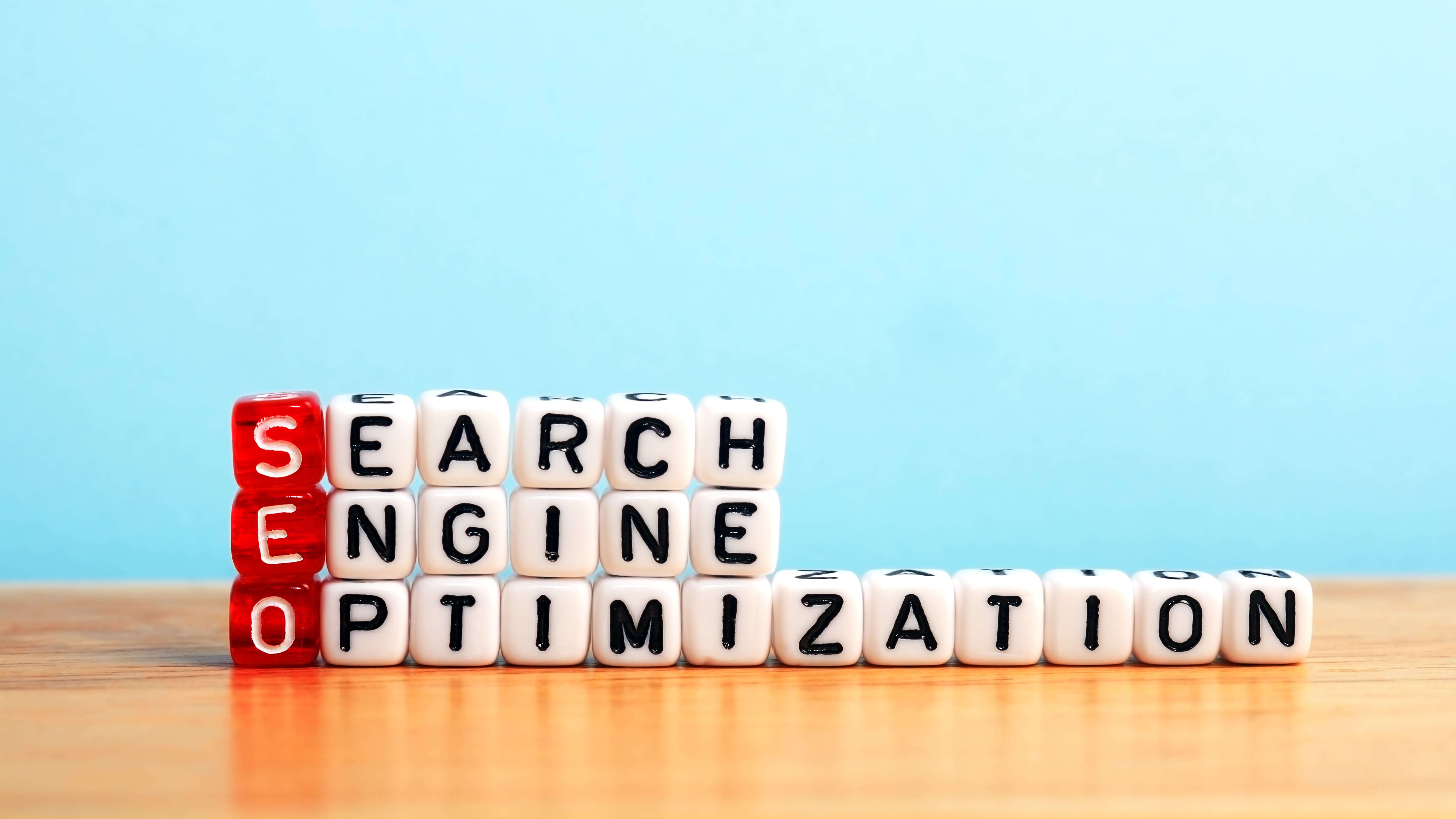 Search Engine Optimization written in dice