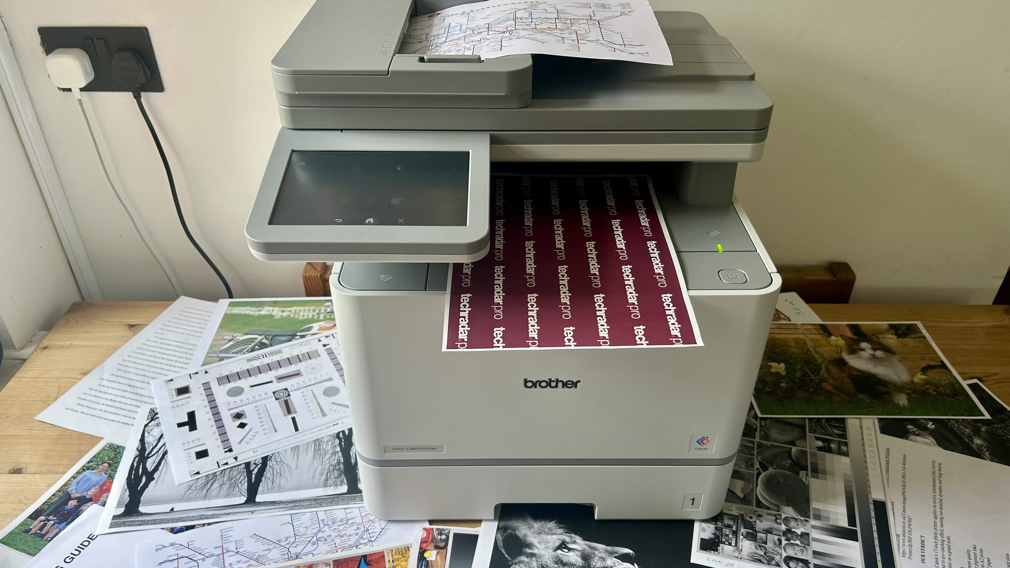 The Brother MFC-L8970CDW in a home office during our tests