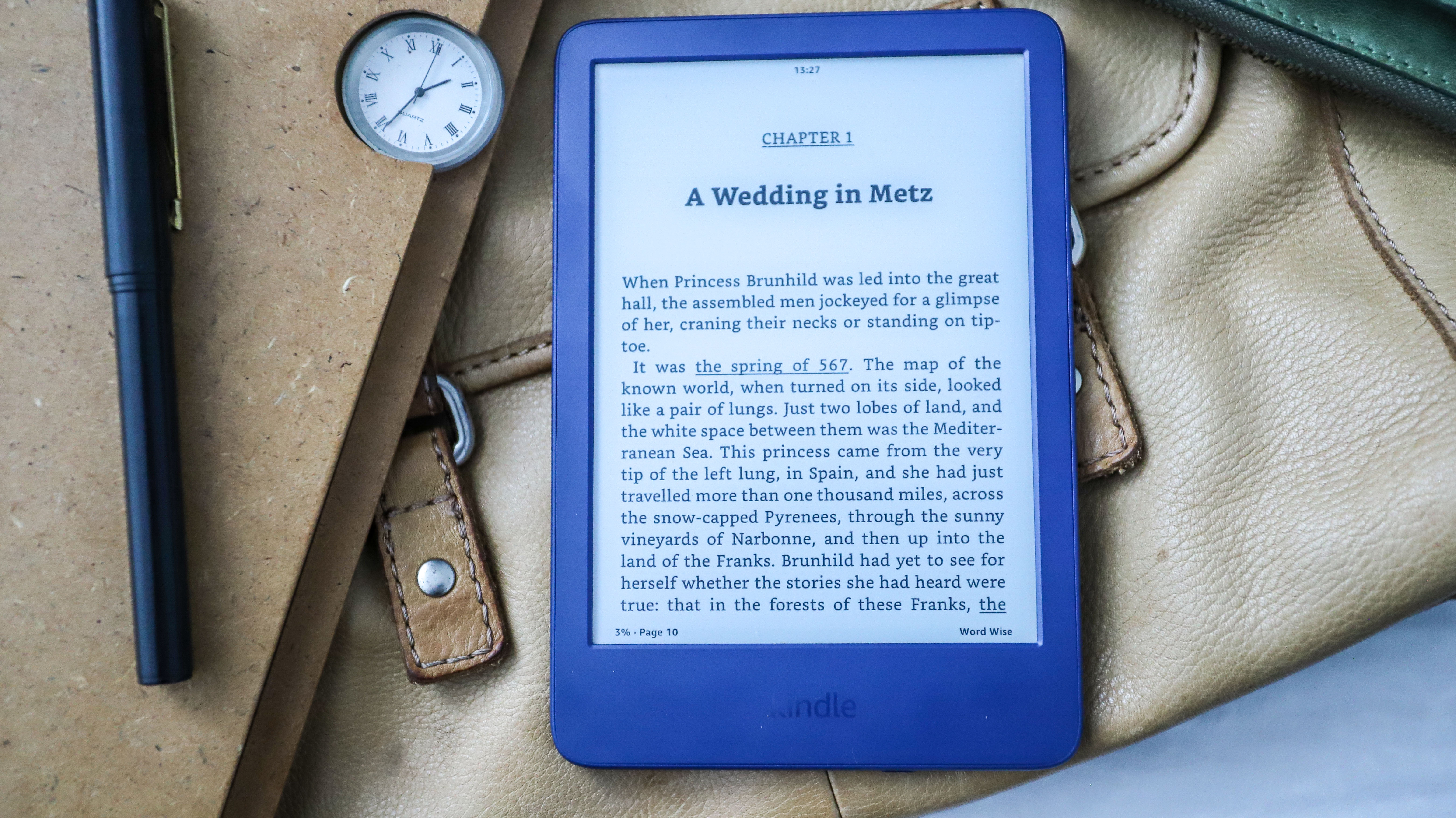 A chapter of a book displayed on the Amazon Kindle 2022