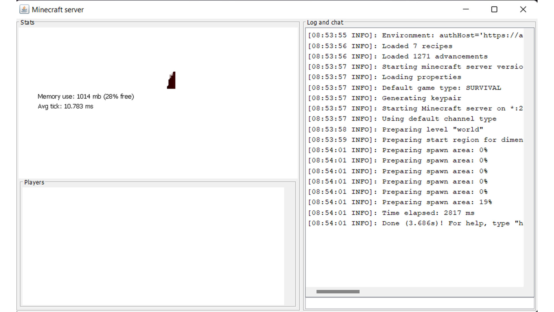 Screenshot of computer info