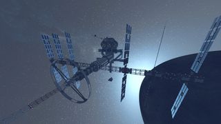 The Den floating near the planet Cthonia