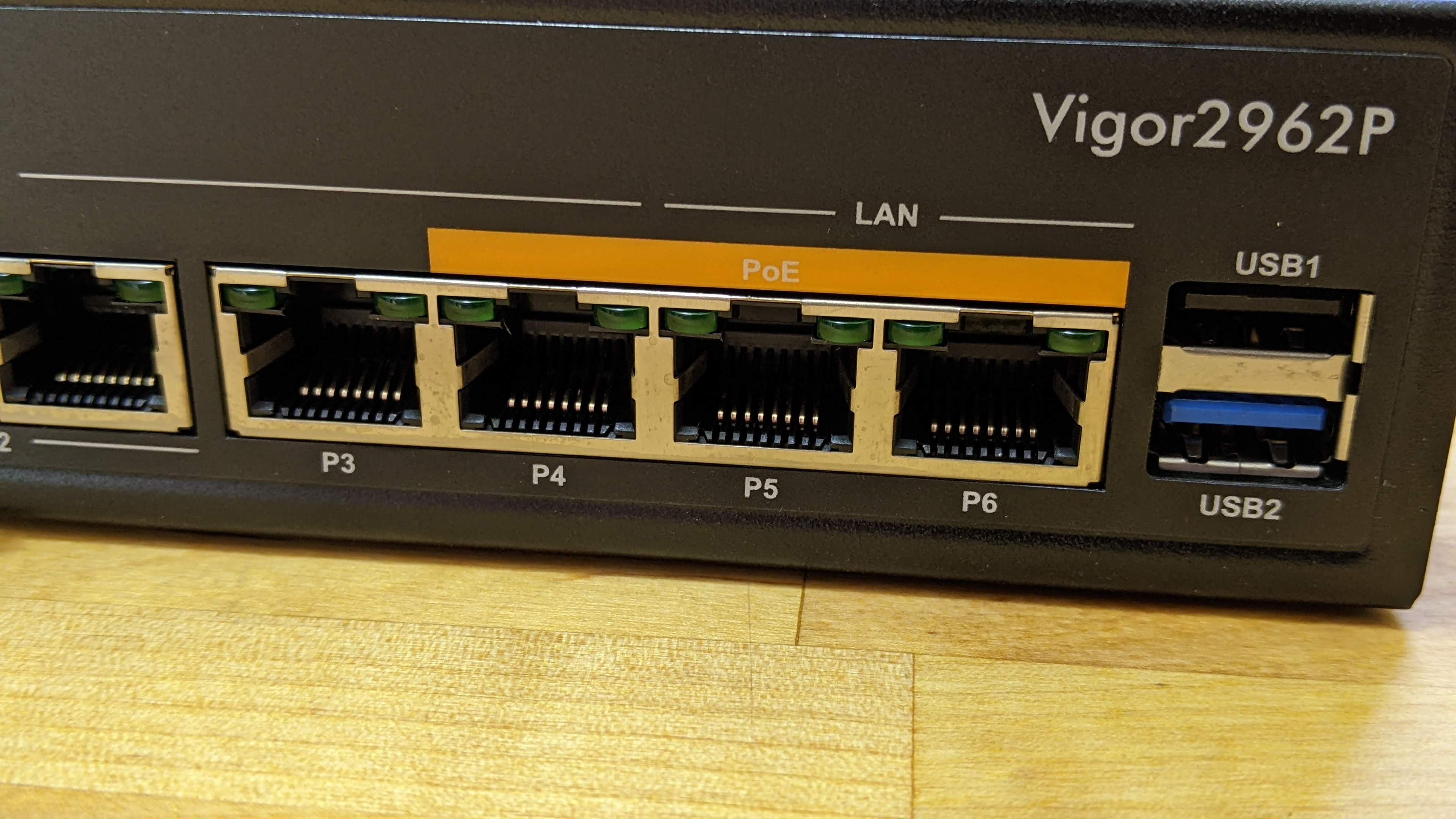 DrayTek Vigor2962P dual WAN router