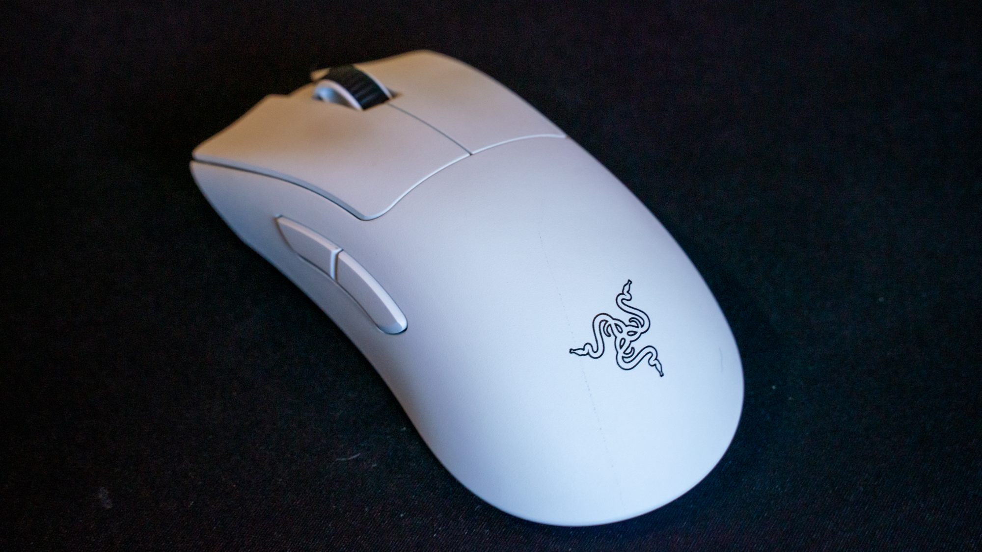 Razer Deathadder V3 Pro on a mouse pad