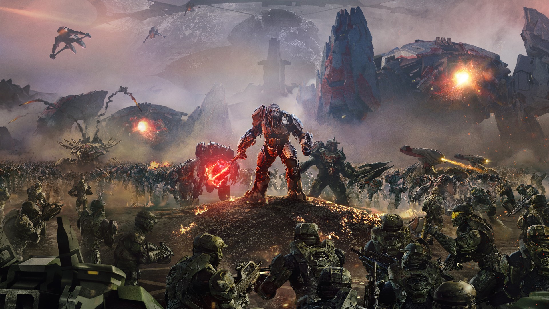 best Halo games: A busy battlefield in Halo Wars 2