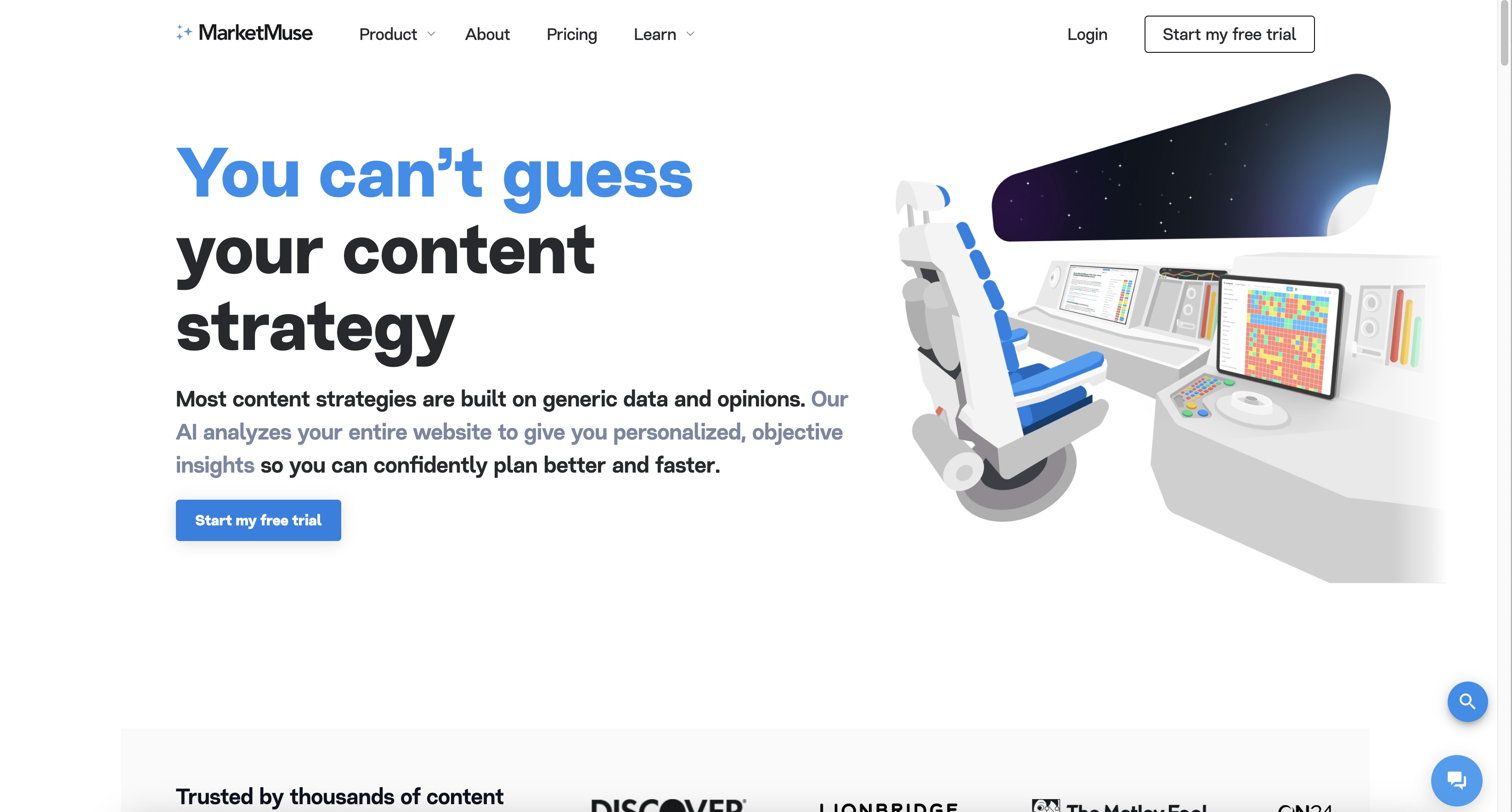 MarketMuse home page