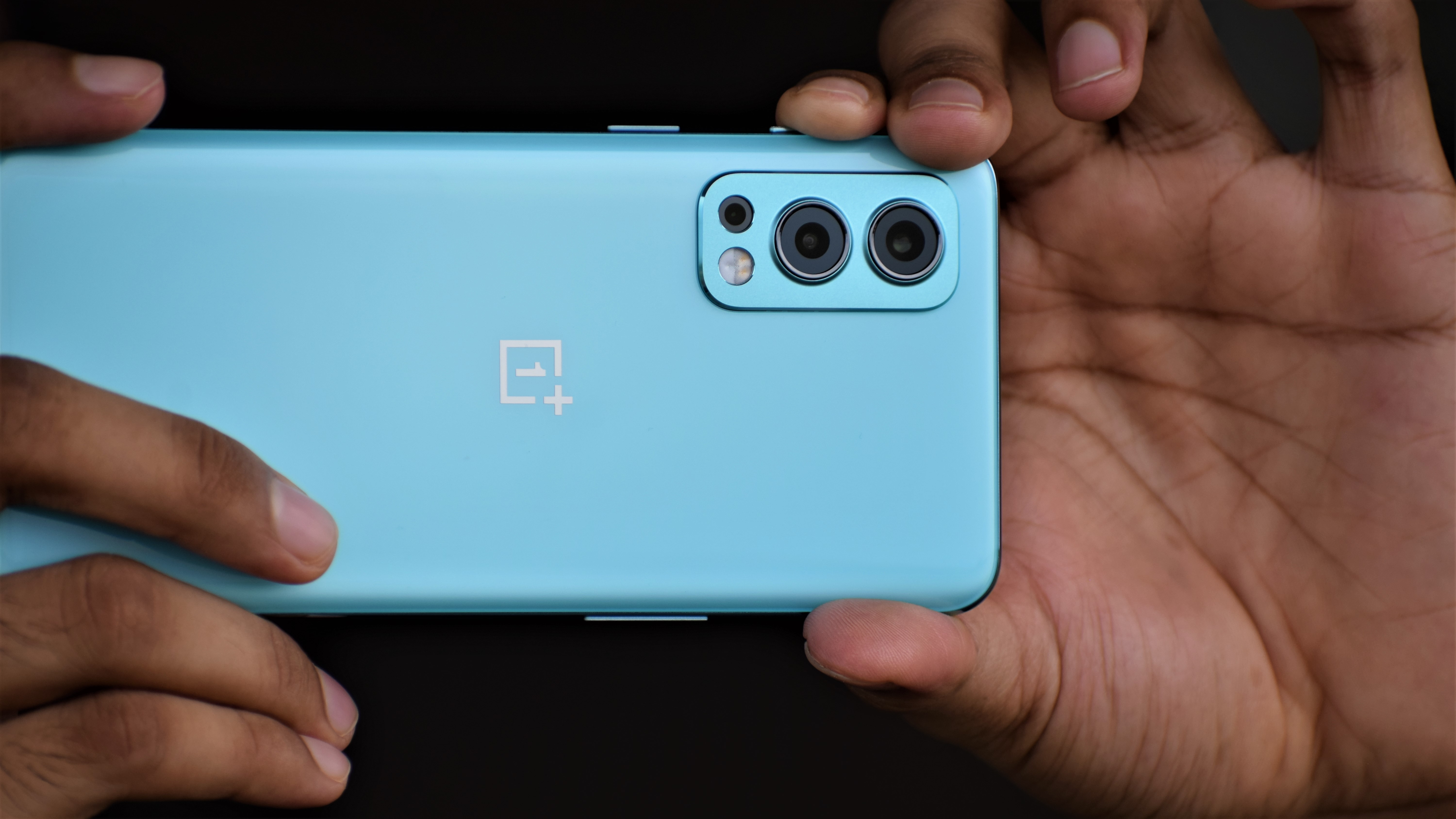 A close-up of the camera on a OnePlus Nord 2