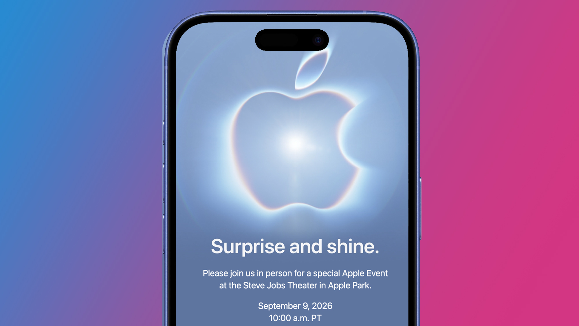 Apple Surprise and shine invite