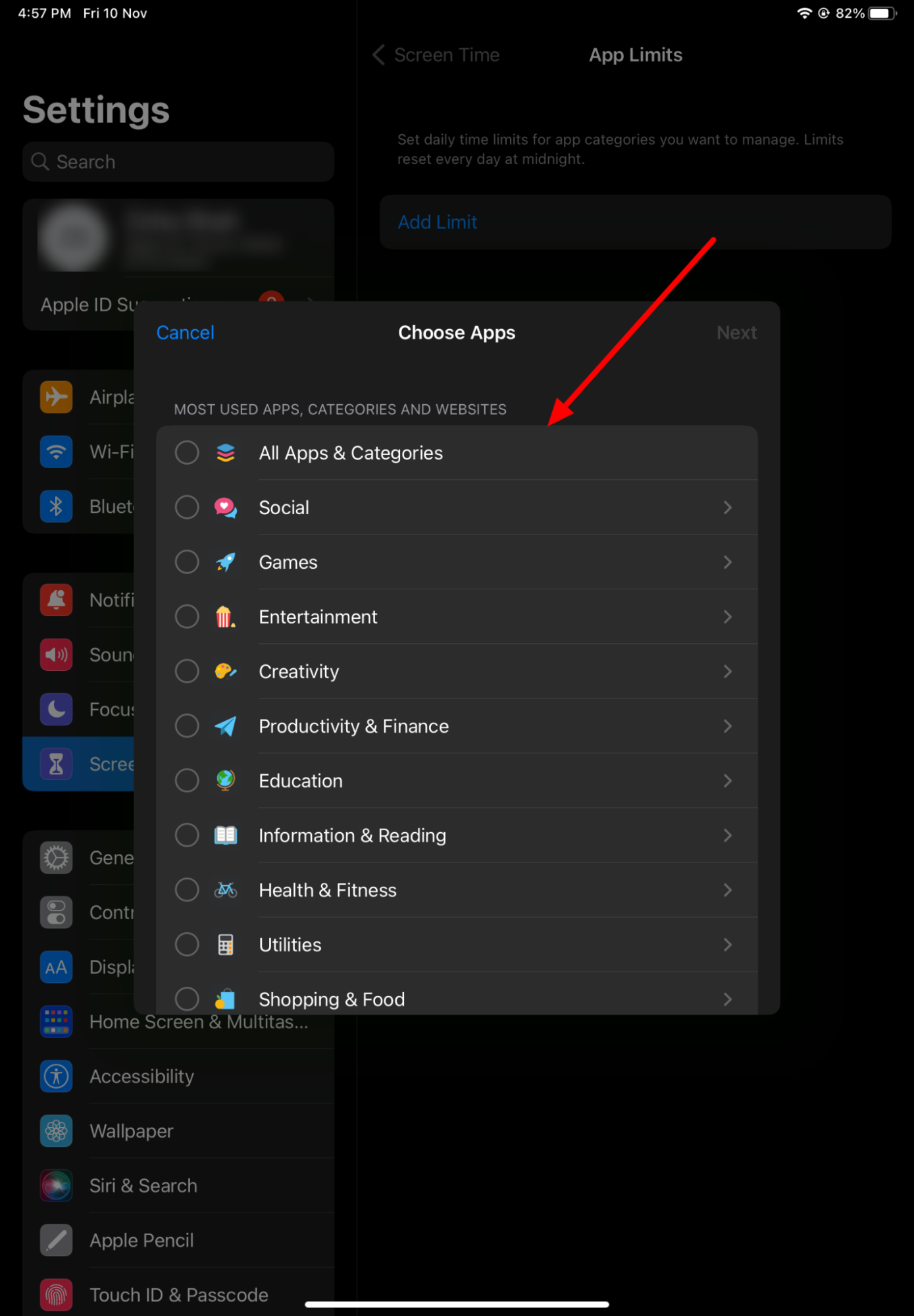 How to set parental controls on iPad 13