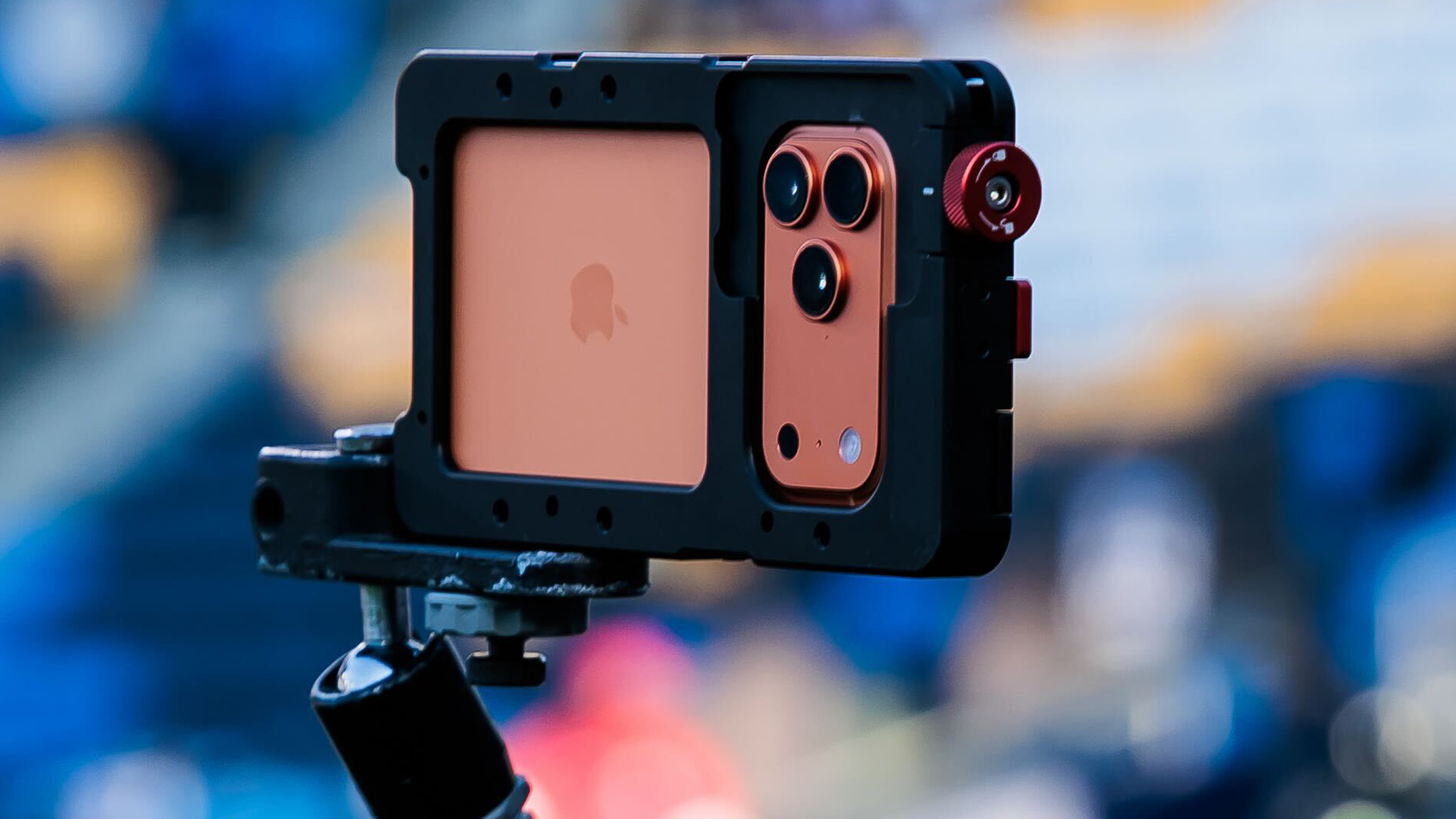 iPhone 17 Pro Max at an MLS Game for the Apple TV broadcast