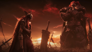 Malenia takes on Radahn in boss vs boss fight