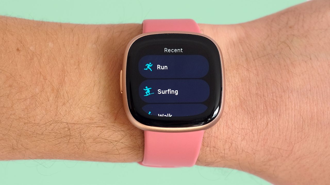 Fitbit Versa 4 on wrist