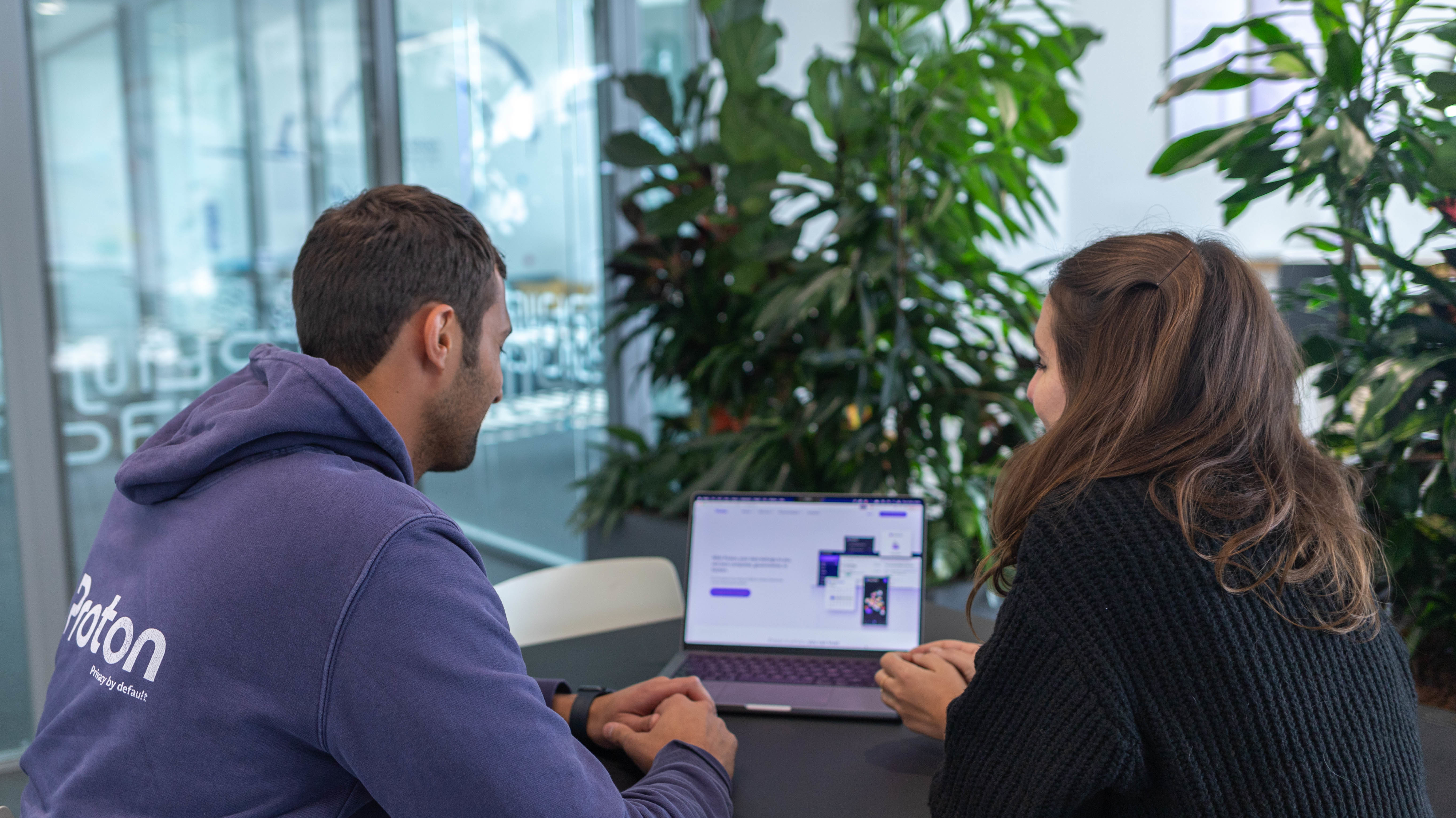 Proton employees in office