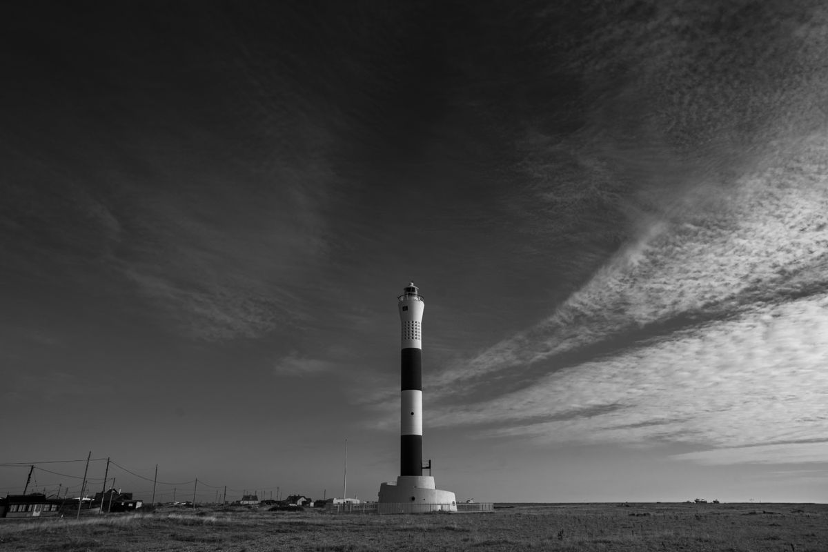 Dramatic image of a lighthouse