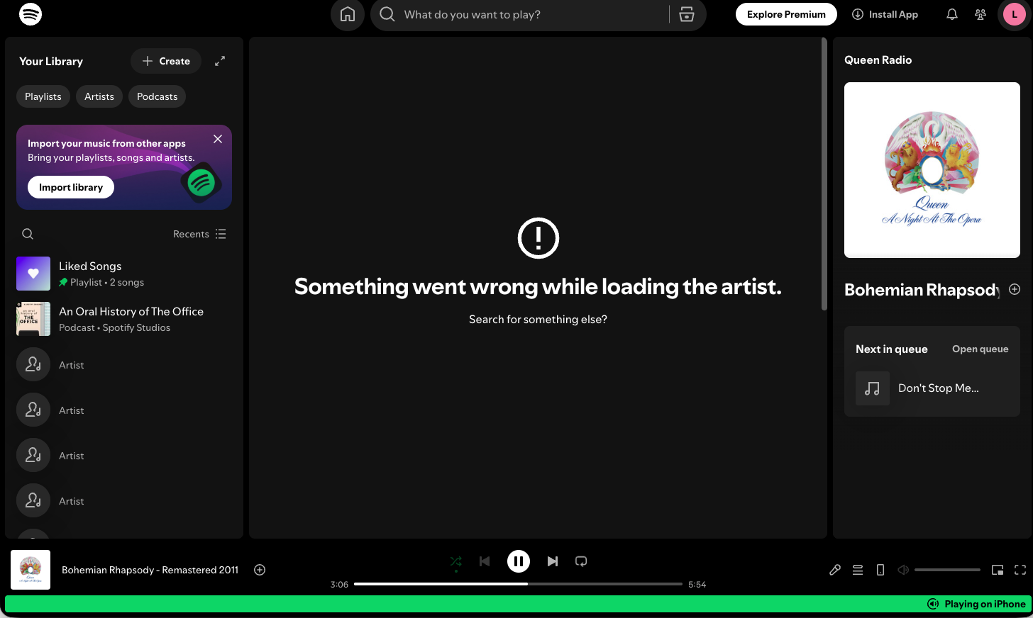 Spotify outage