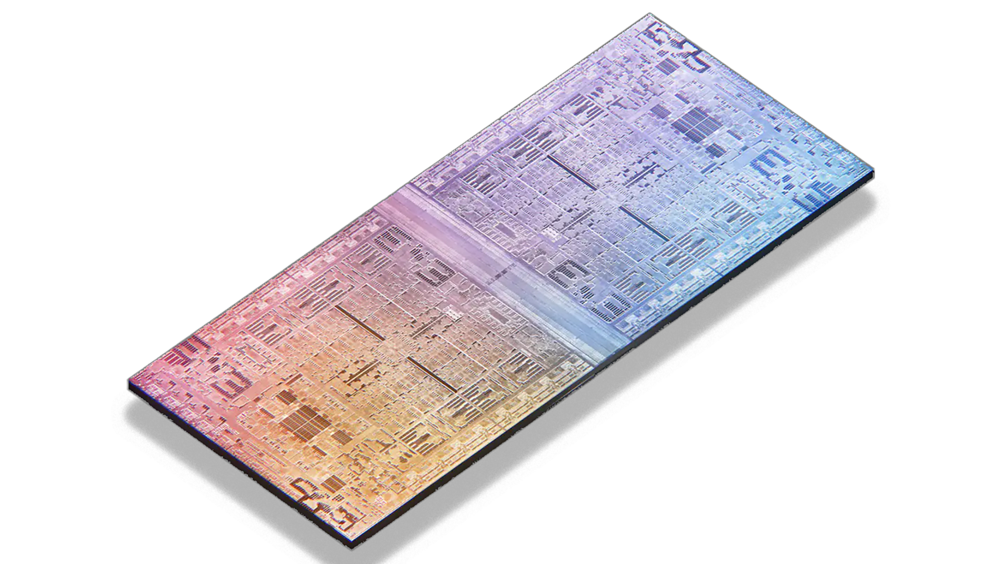 A mockup of the Apple M2 Ultra die