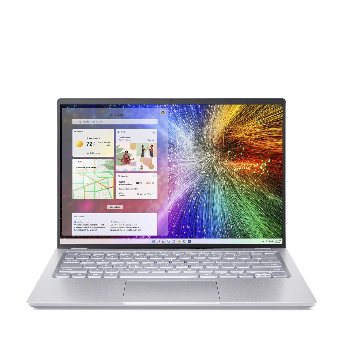 Acer Swift 3 OLED on a white background