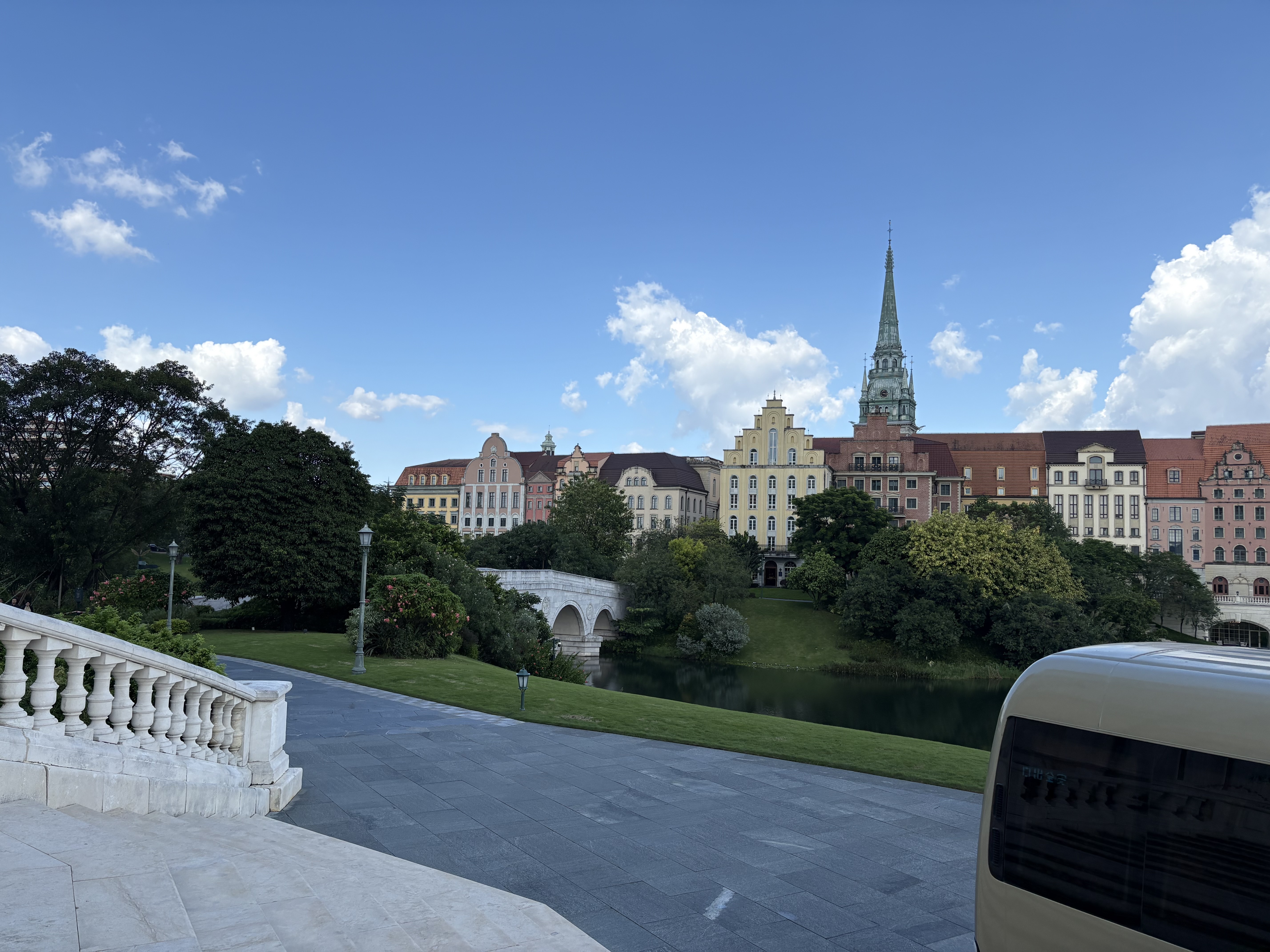 An image of the buildings in Huawei's R&amp;amp;D center