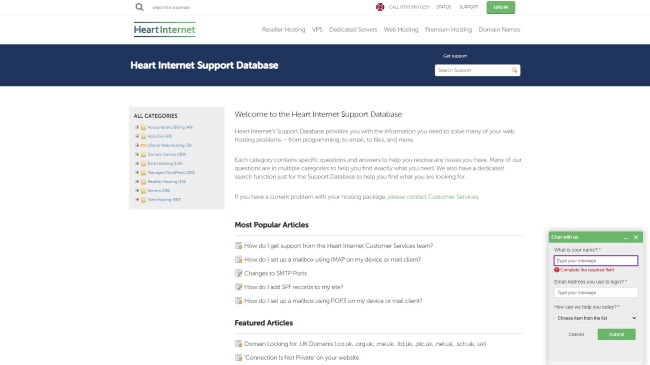 Support Database