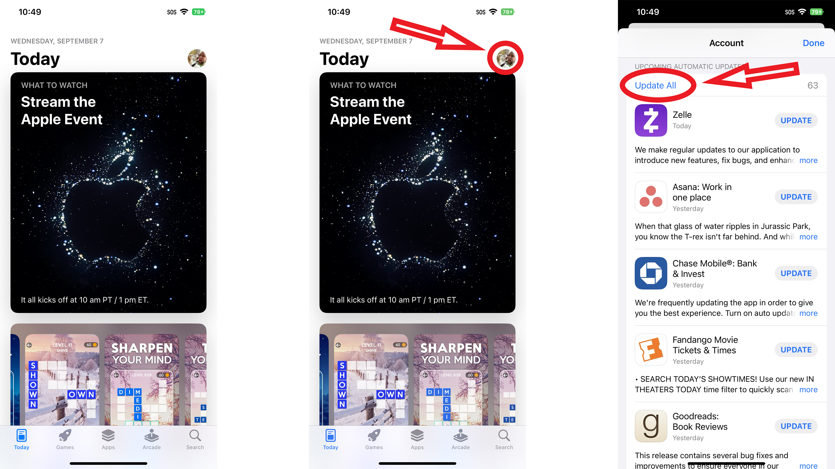 iOS 16 App Store app update all