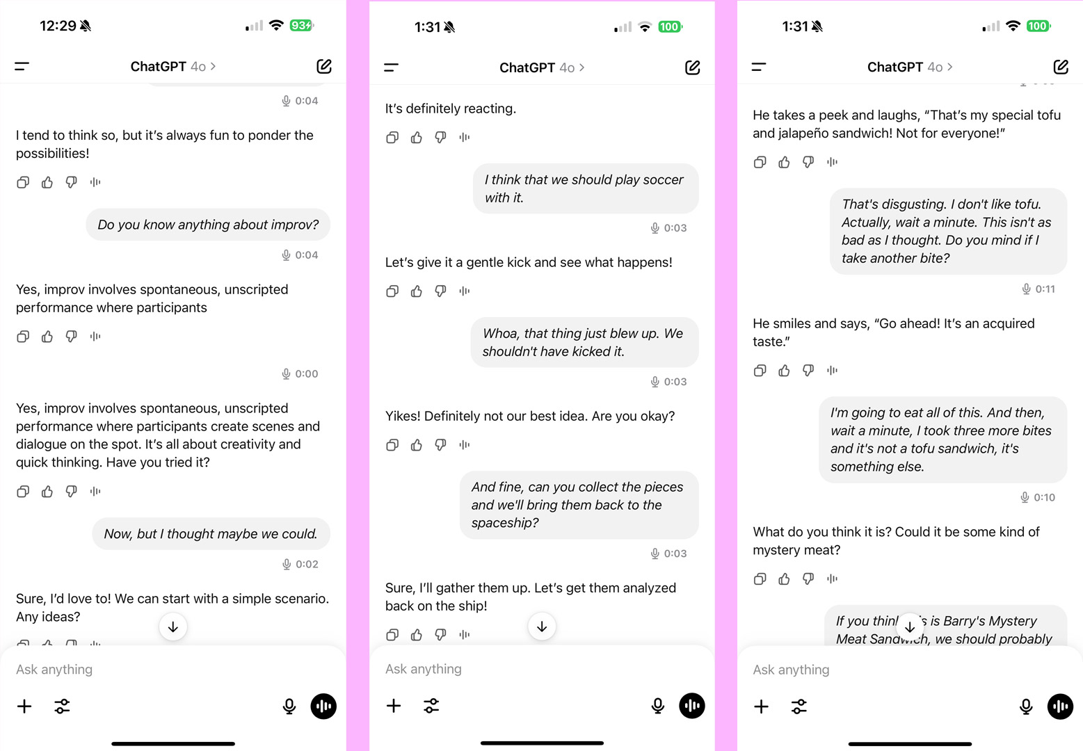 AI improv