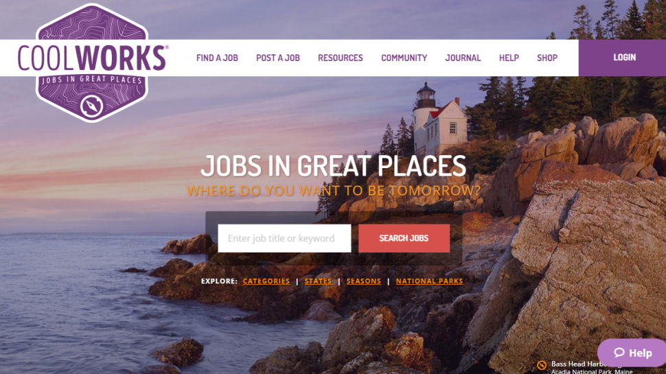 CoolWorks website screenshot.