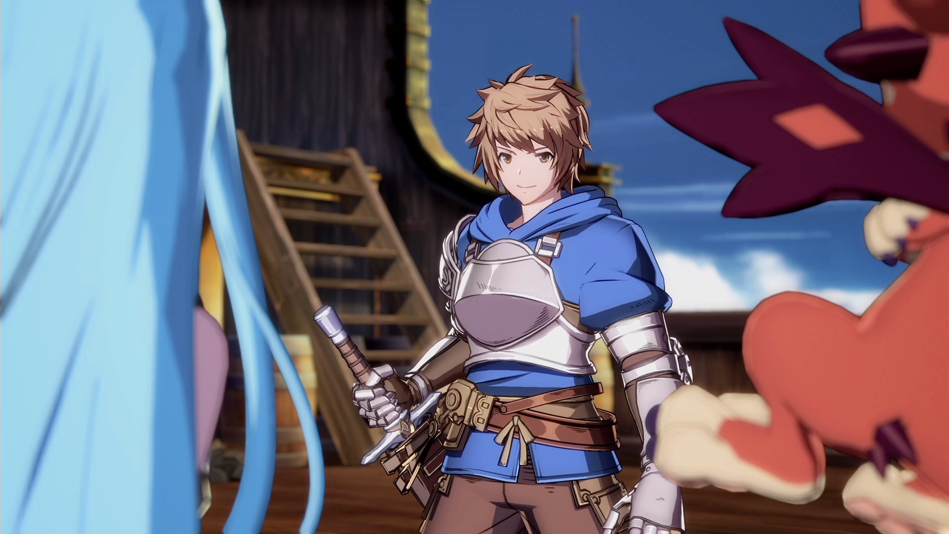 Granblue Fantasy: Rising protagonist Gran talks to Lyria and Vyrn