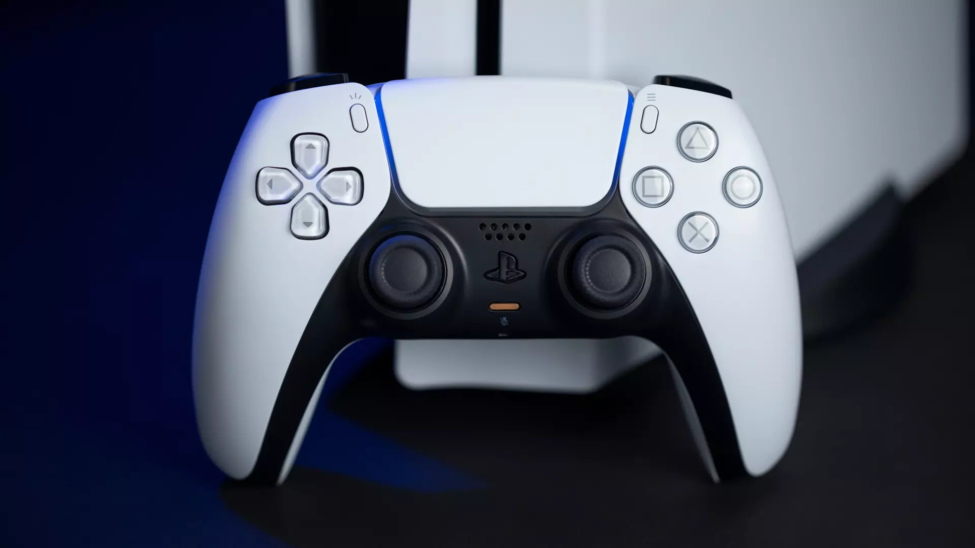 DualSense next to PS5