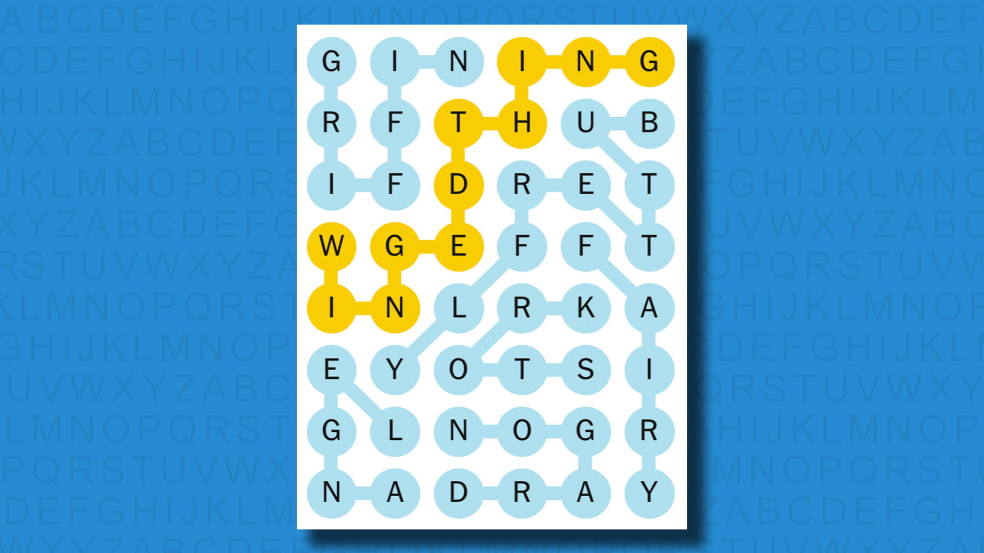NYT Strands answers for game 277 on a blue background
