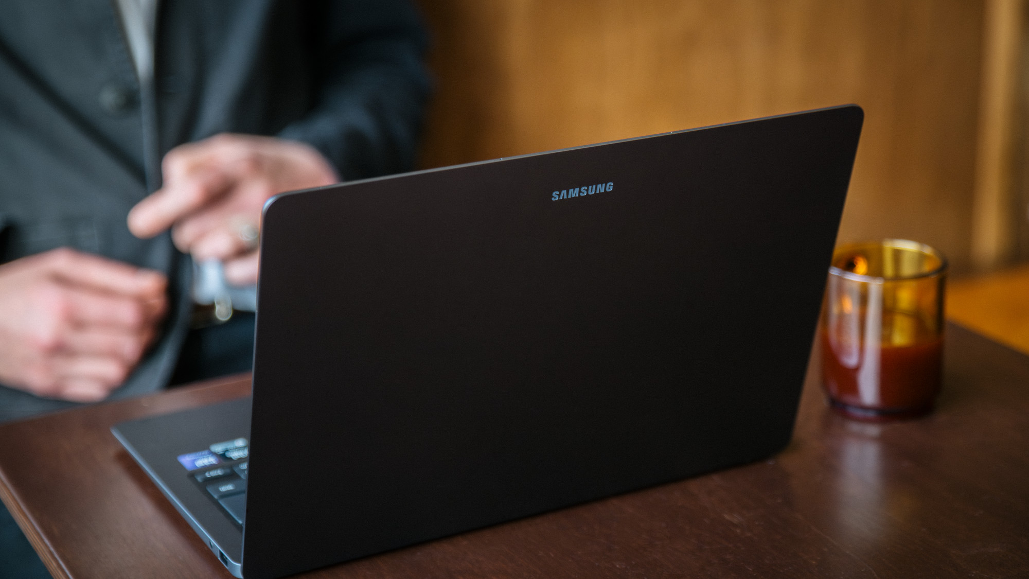 Samsung Galaxy Book6 Pro rear view of laptop lid
