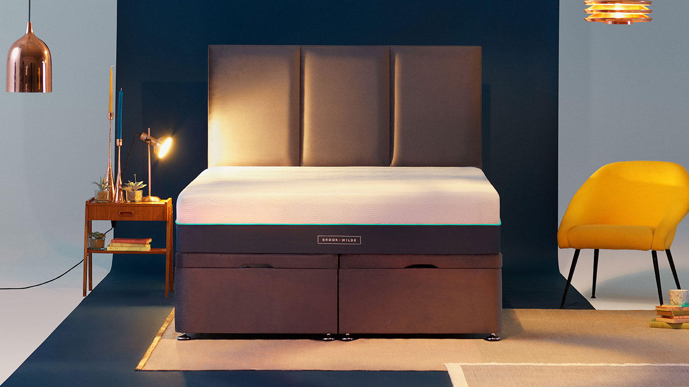 Brook + Wilde elite mattress on a bed in a luxurious looking bedroom