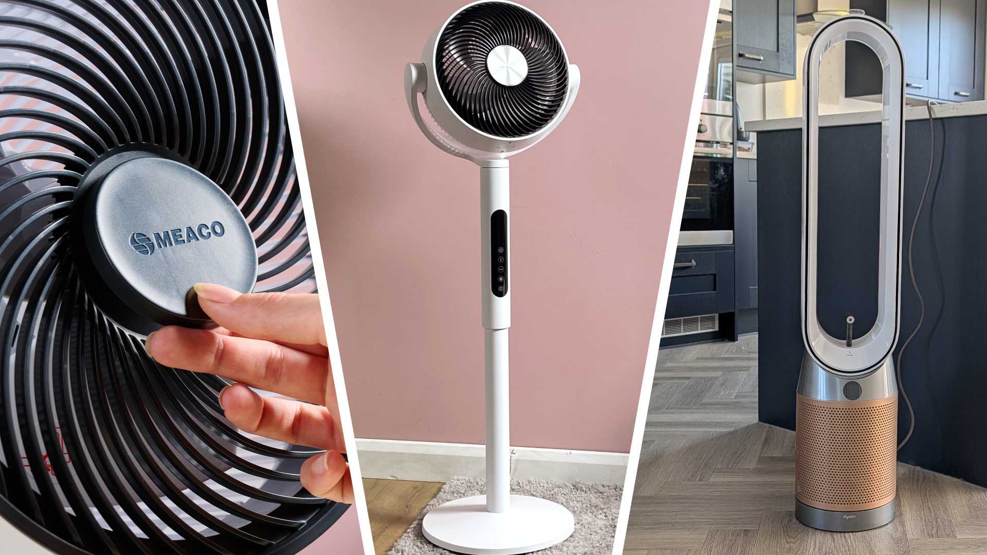 Three different fans