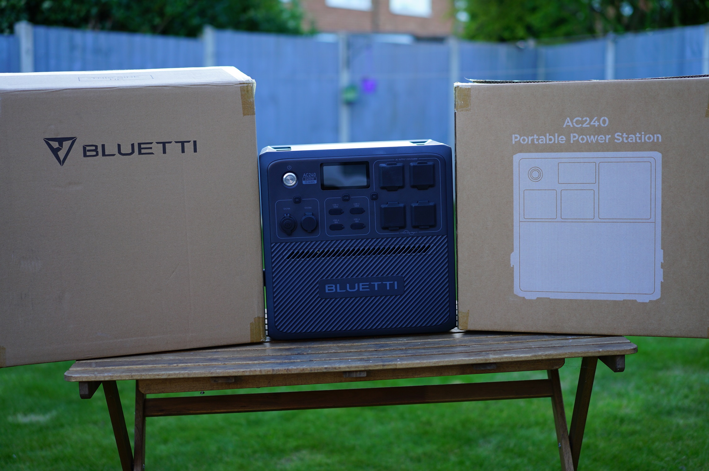 Bluetti AC240 during our review process
