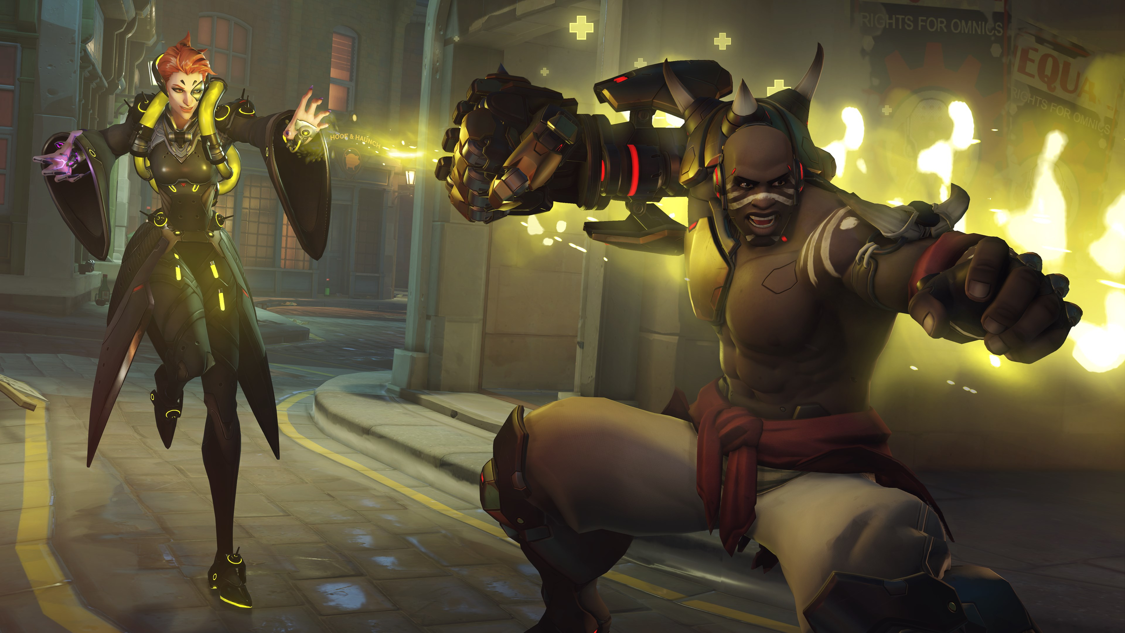 Overwatch 2 Moira healing Doomfist