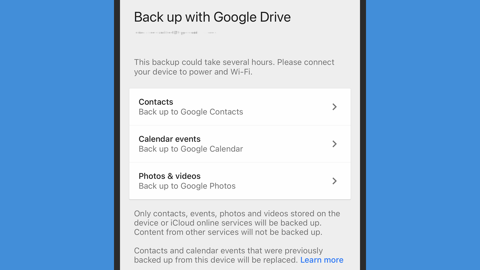 Android setup