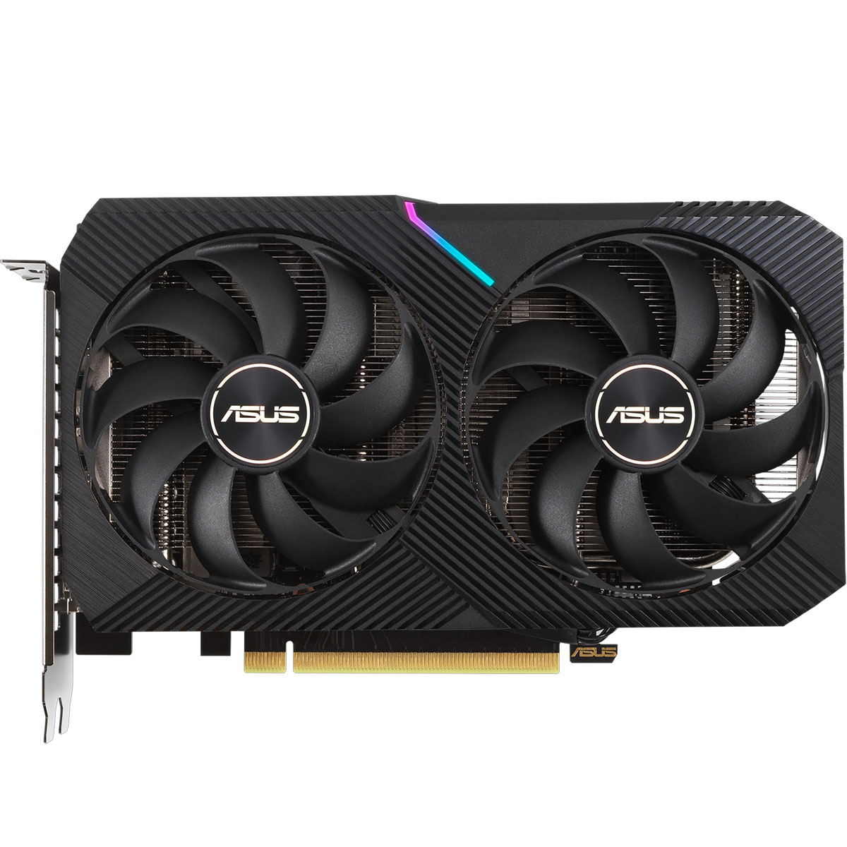 An Asus GeForce RTX 3060 against a white background