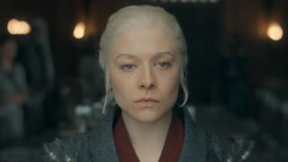 A stern-looking Rhaenyra Targaryen in House of the Dragon season 3 episode 3