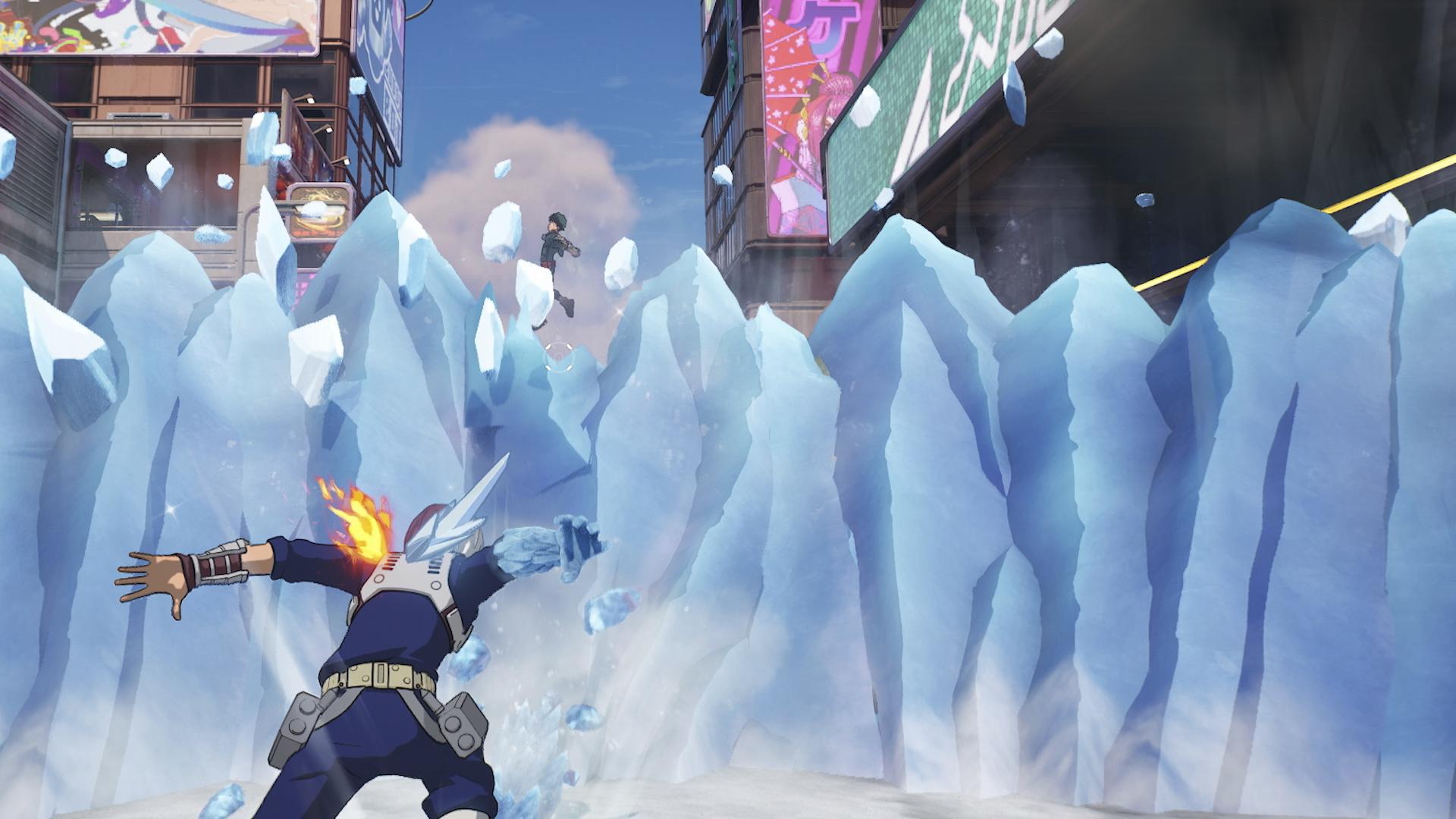 Todoroshi's Ice Wall being used in Fortnite