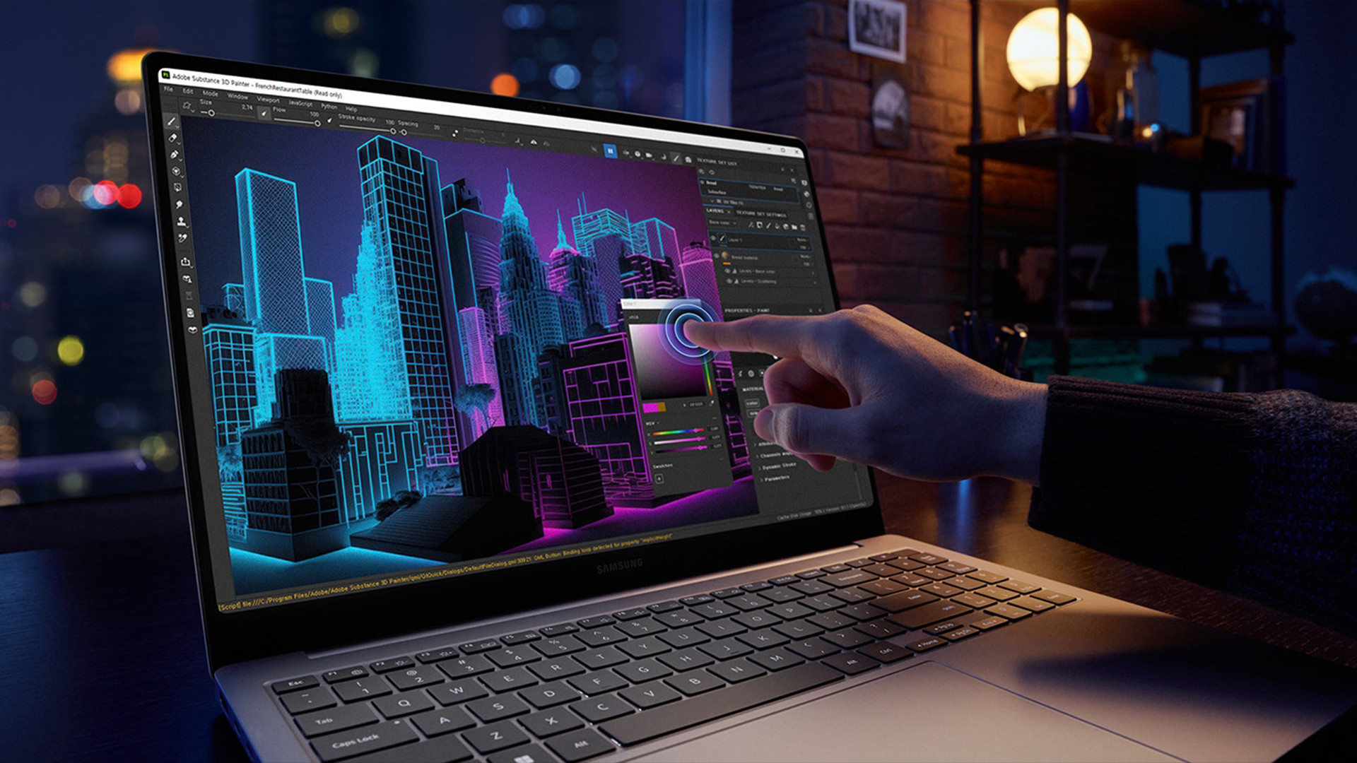 Galaxy Book4's AMOLED display