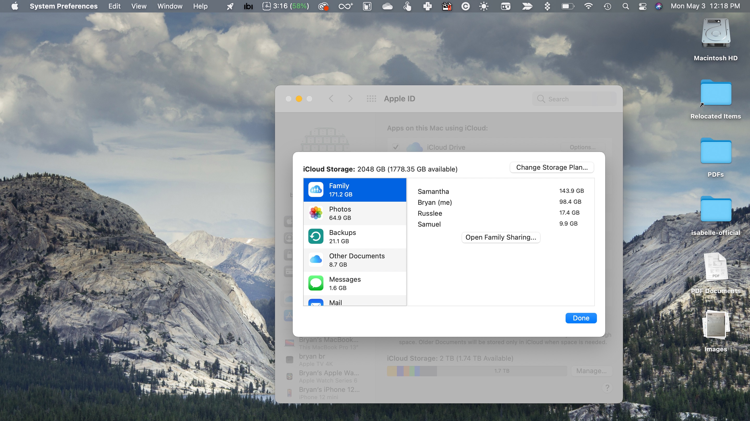 Manage iCloud on macOS Big Sur