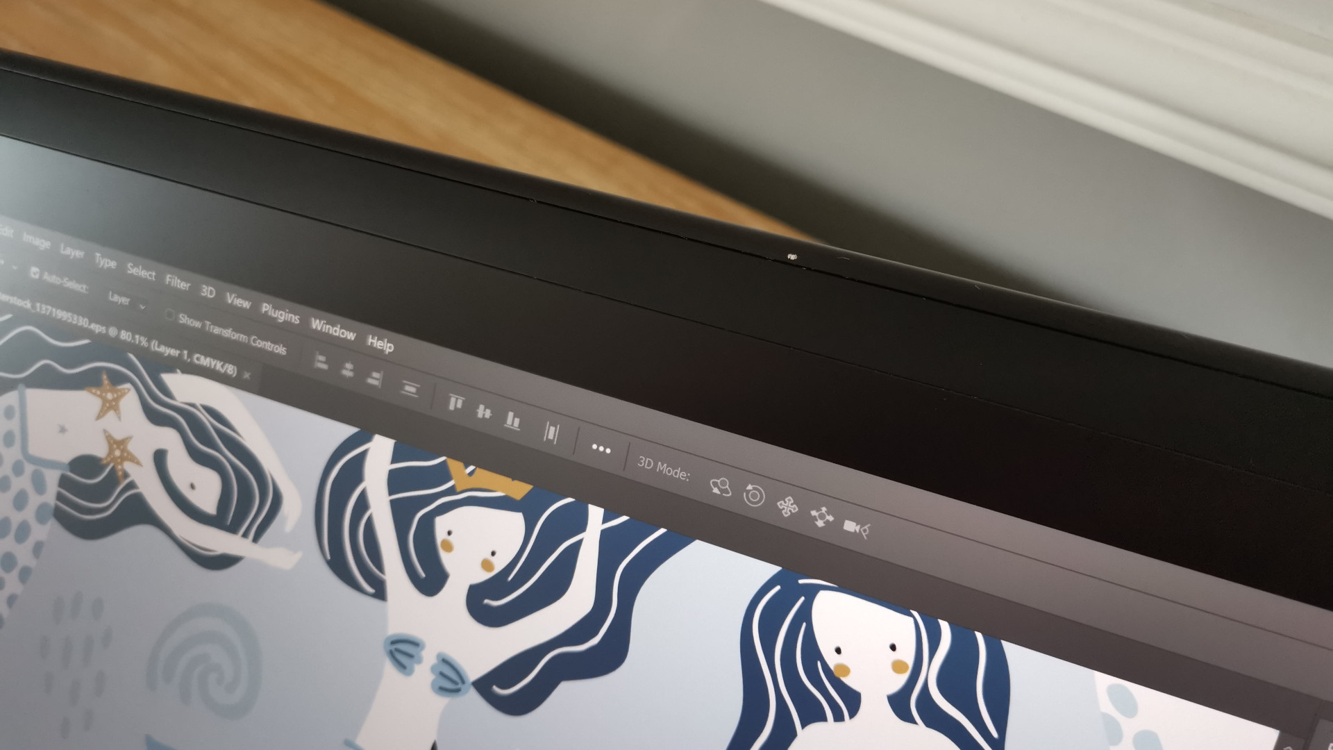 A chipped Wacom Mobile Studio Pro