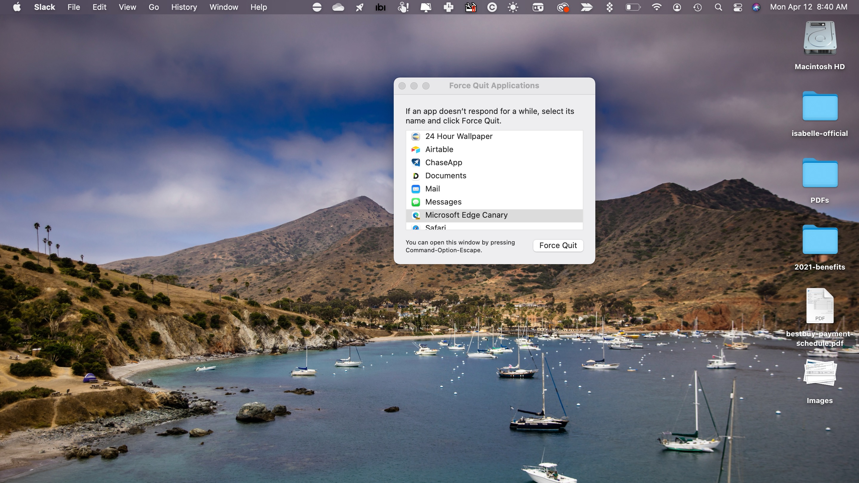 Force Quit on Mac