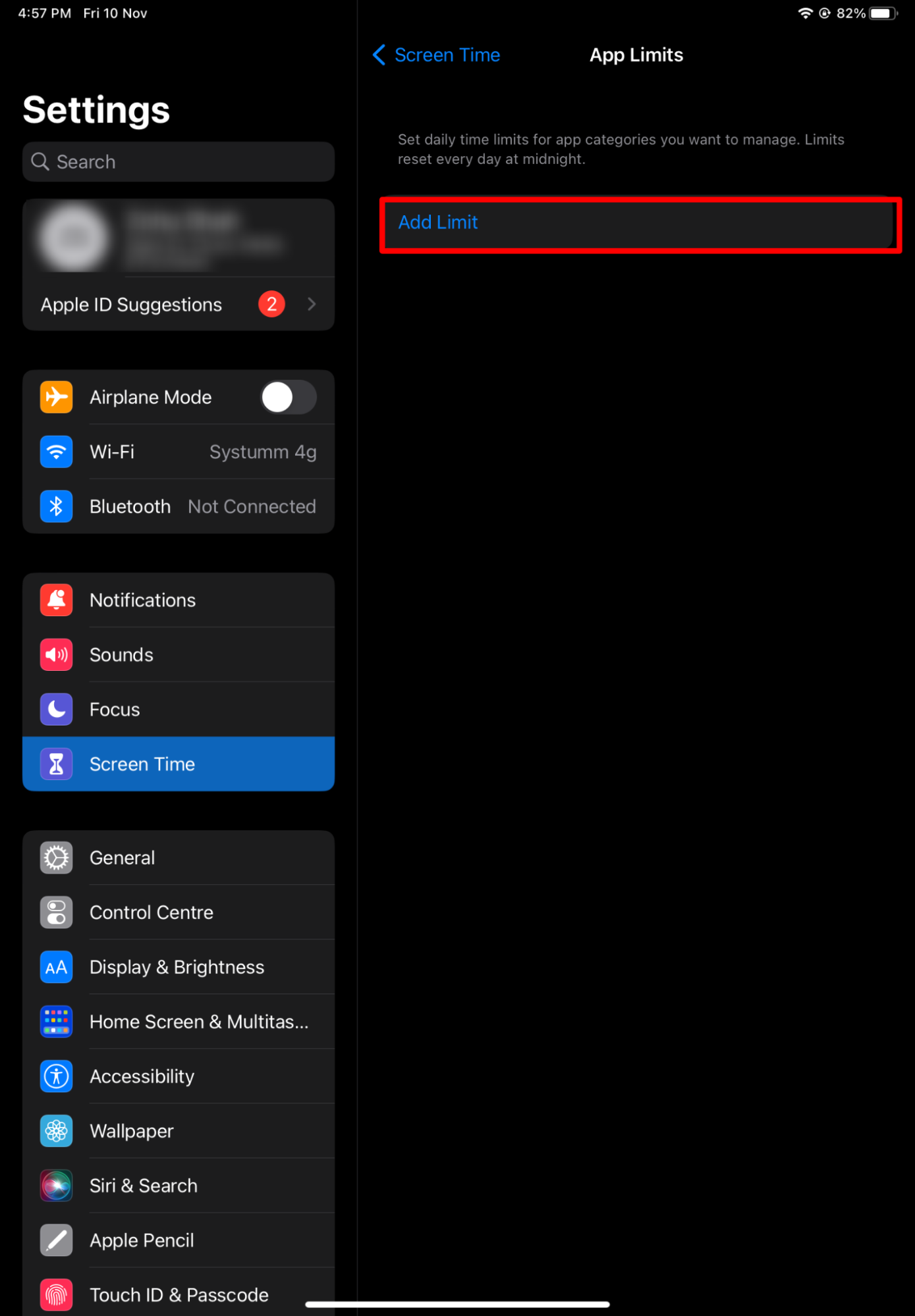 How to set parental controls on iPad 12
