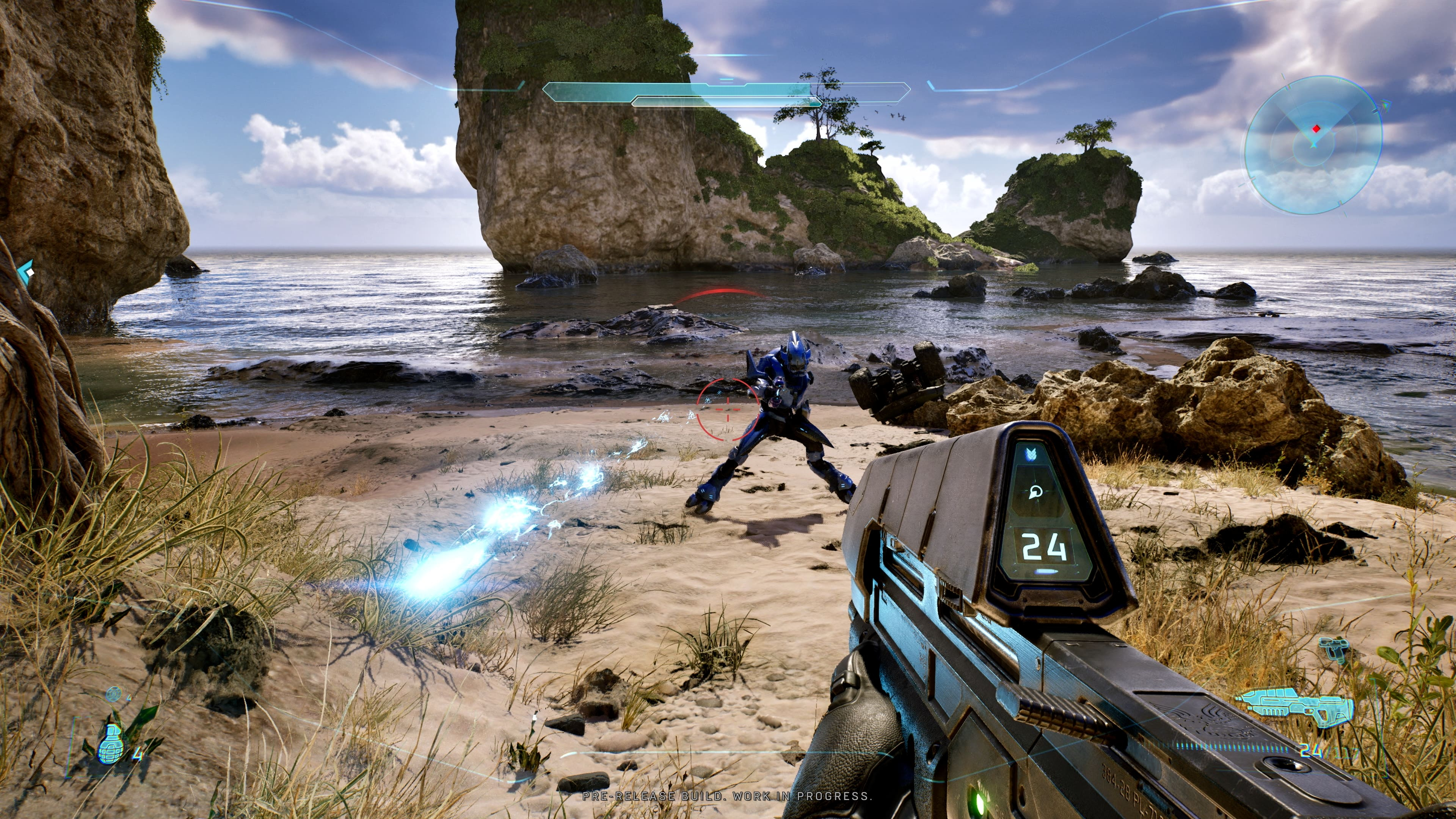 A screenshot of action from Halo Campaign Evolved