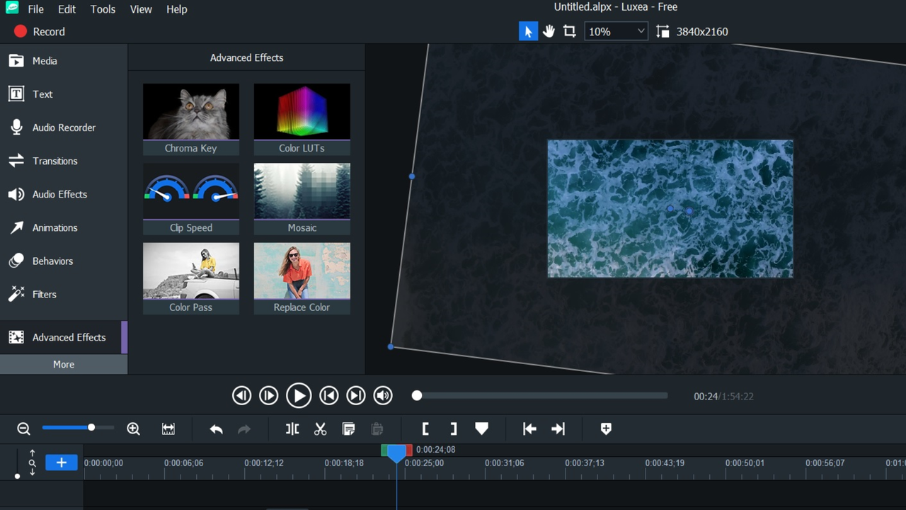 Editing videos in ACDSee Luxea