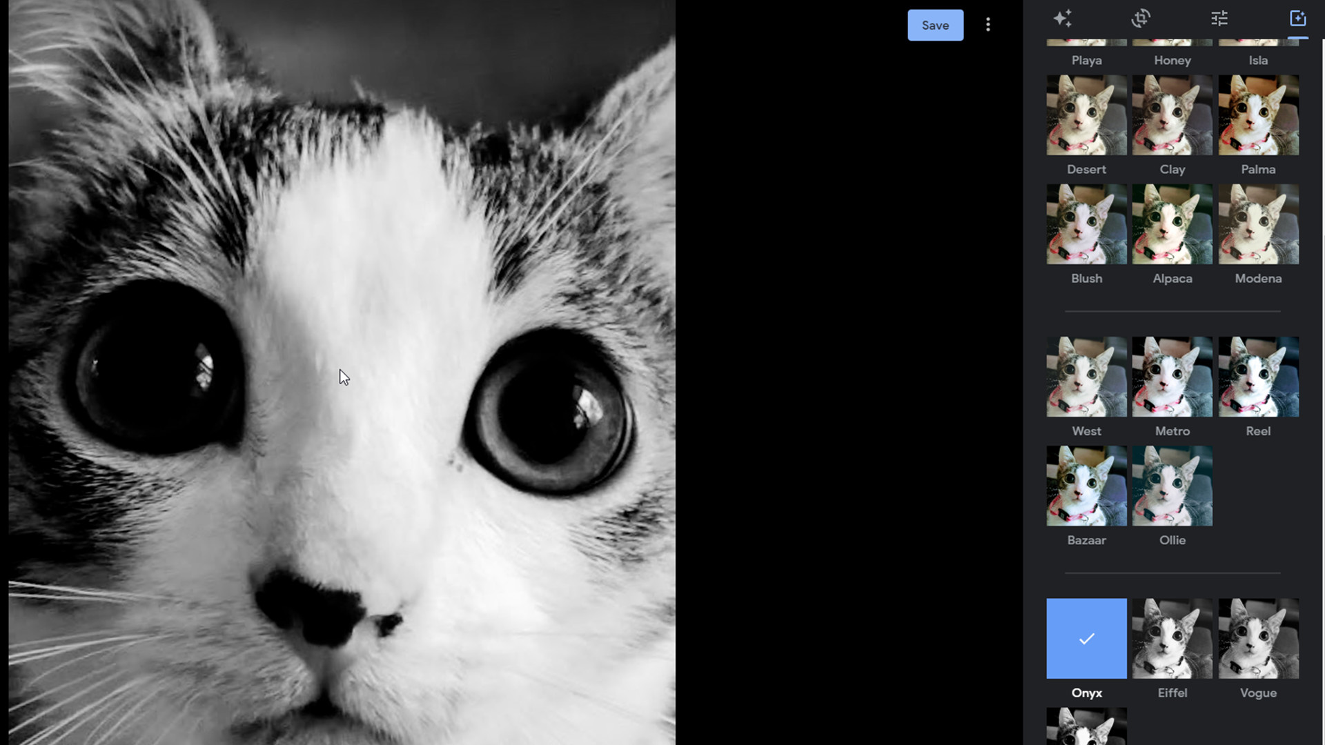 Google Photos new filters
